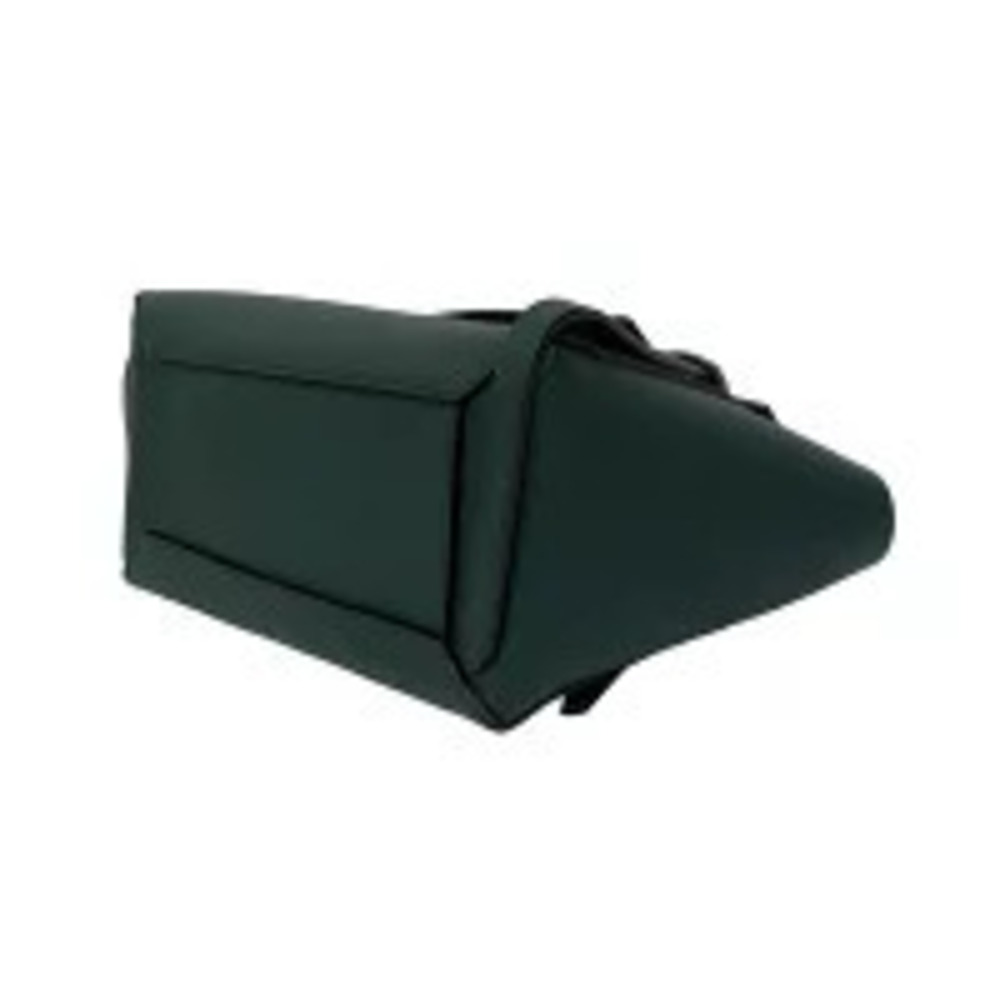 CELINE Belt Bag Leather Handbag Shoulder Clutch Dark Green - Picture 8 of 10